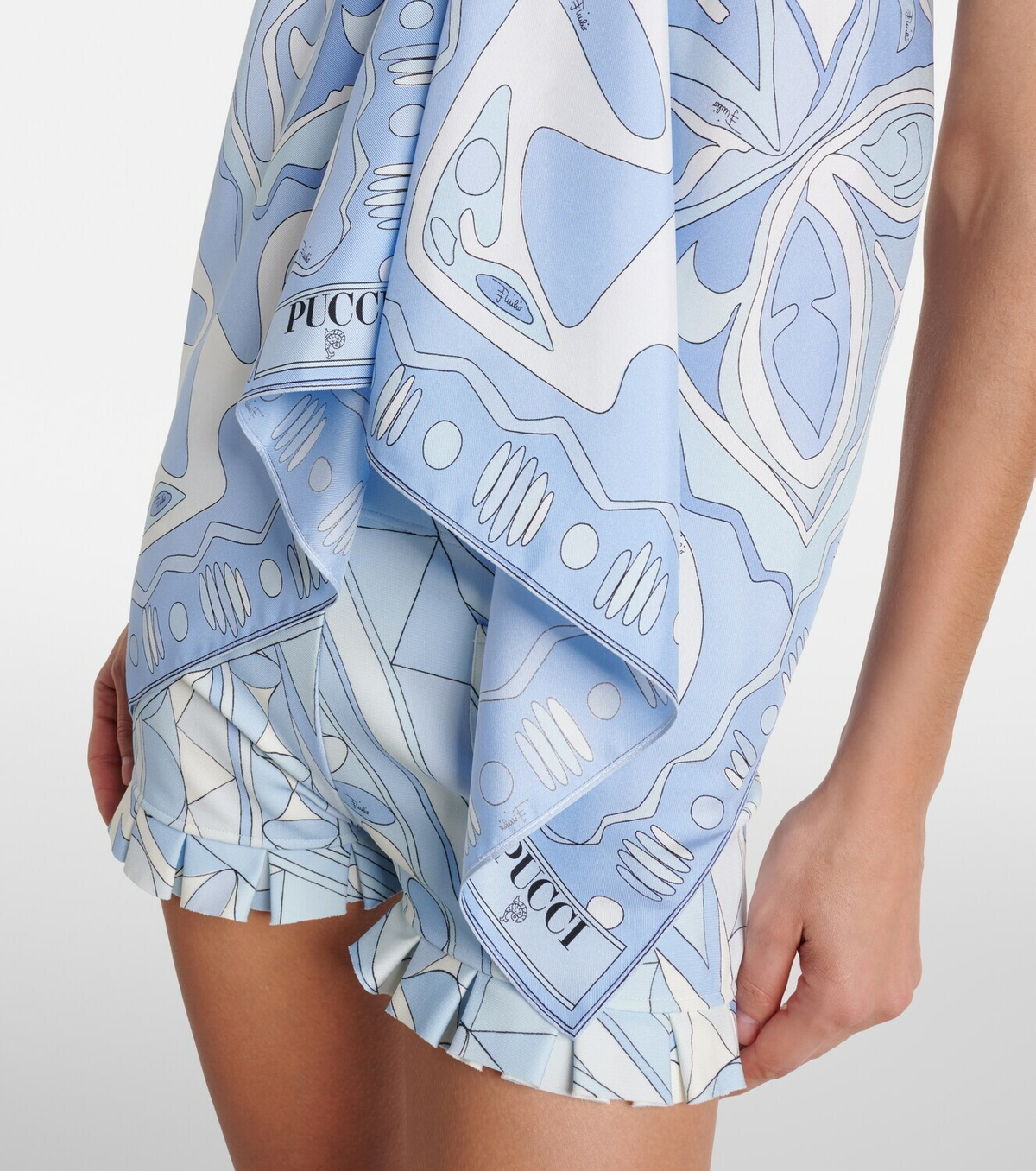 Pucci Angoli silk twill top