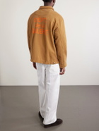 Gallery Dept. - Montecito Logo-Print Cotton-Jersey Jacket - Brown