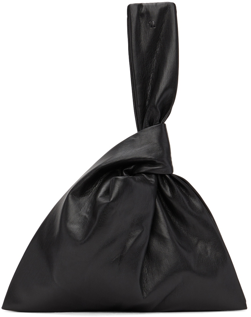 Nanushka Black Vegan Leather Jen Clutch Nanushka