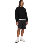 AAPE by A Bathing Ape Black 'AAPENOW' Moonface Logo Camo Sweat Shorts
