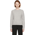 Chloe Grey Fluffy Crewneck Sweater