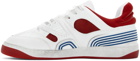 Gucci Red & White Basket Sneakers