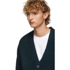 Acne Studios Green Wool Relaxed Kabelo Cardigan