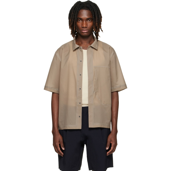 Photo: Veilance Taupe Demlo S/S Shirt