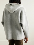 Fear of God - Oversized Ribbed Virgin Wool-Blend Hoodie - Gray