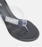 Coperni Logo PVC wedge thong sandals