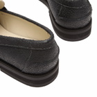 Duke + Dexter Men's Wilde Cracked Spider Penny Loafer in Black/White