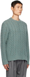 Vince Blue Aran Sweater