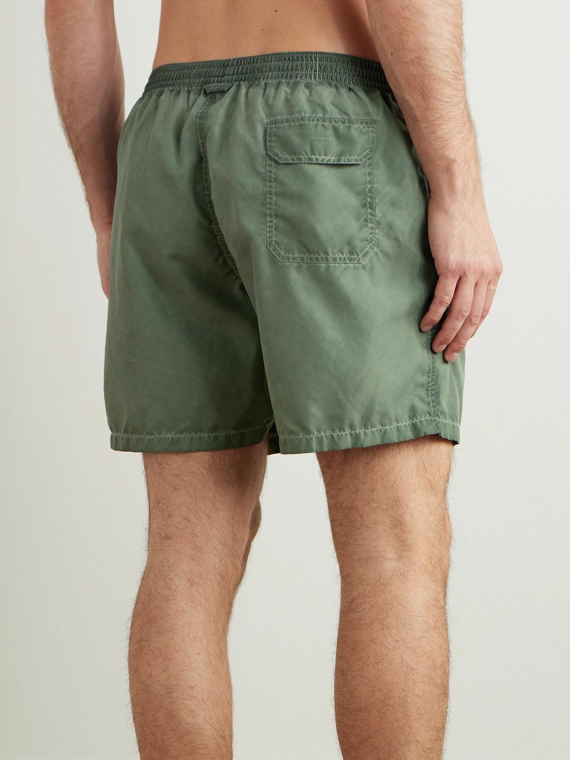 Altea - Straight-Leg Mid-Length Swim Shorts - Green