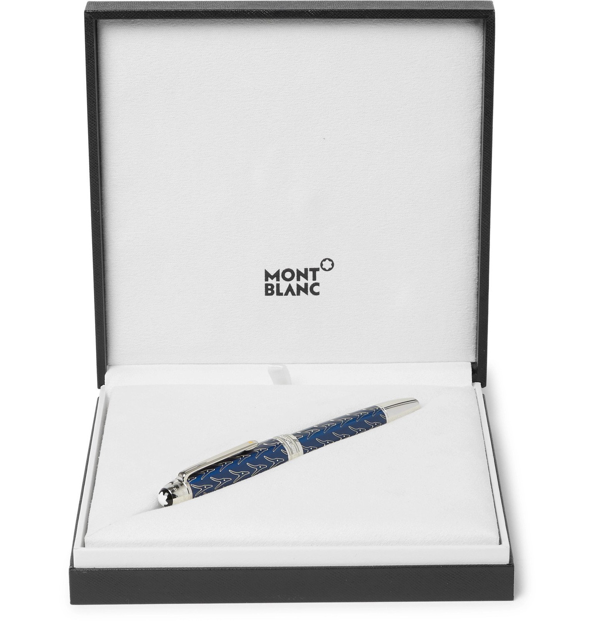 Montblanc - Meisterstück Le Petit Prince Egraved Silver-Tone and Resin Ballpoint Pen - Blue