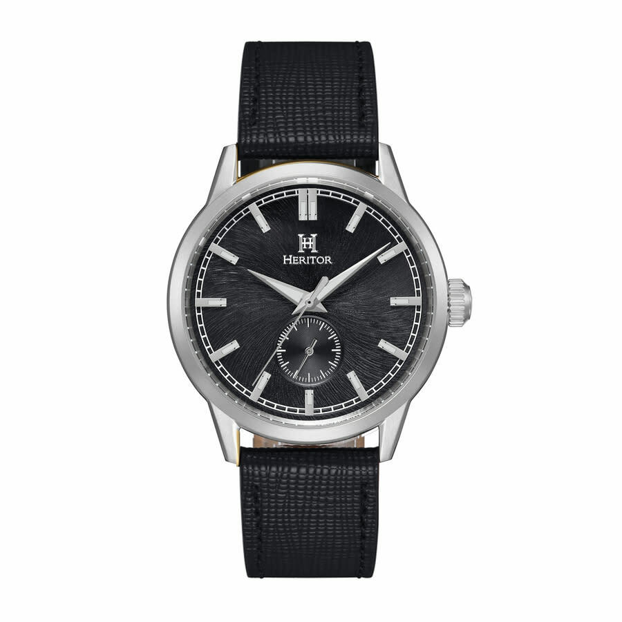 Heritor Argento Automatic Black Dial Mens Watch HERHS3801