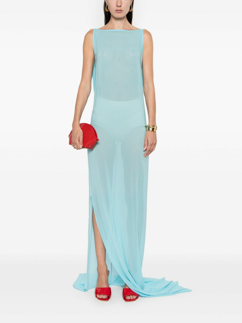 Jacquemus Blue La Ameno Dress Jacquemus