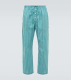 Bode Shore Stripe cotton-blend pajama pants