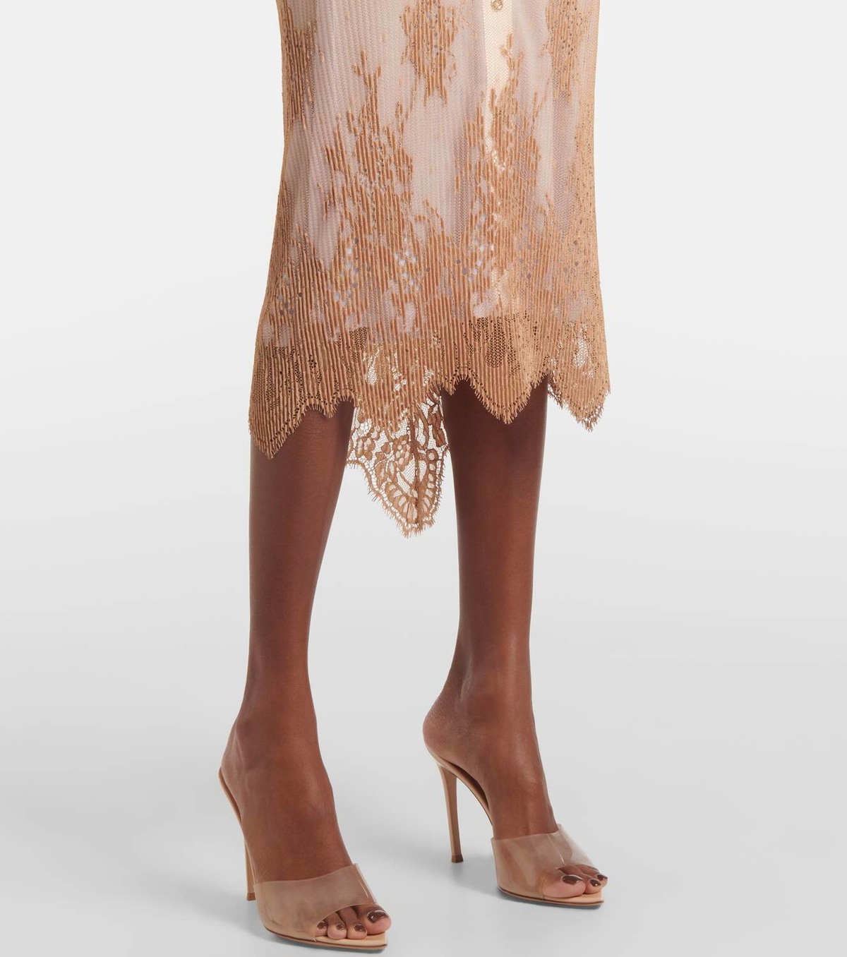 Jacques Wei Sheer slip dress