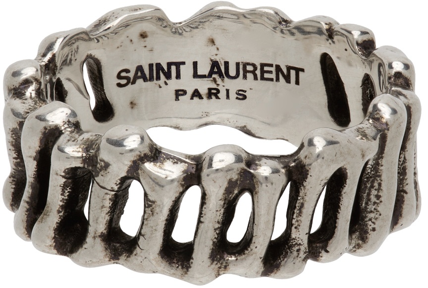 CASSANDRE chain ring in 18K yellow gold | Saint Laurent | YSL.com