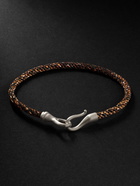 OLE LYNGGAARD COPENHAGEN - Life White Gold and Cord Bracelet - White gold