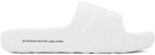 adidas Originals White Adilette 22 Slides