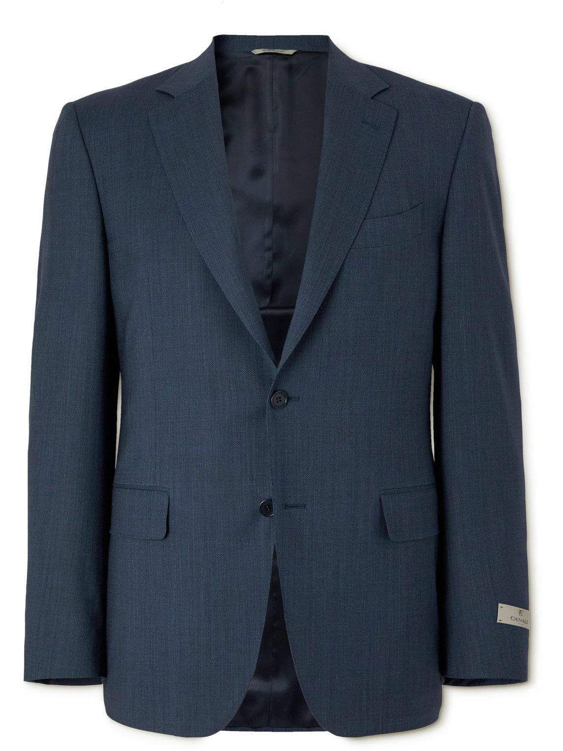 Canali - Super 130s Unstructured Wool and Cotton-Blend Suit Jacket ...
