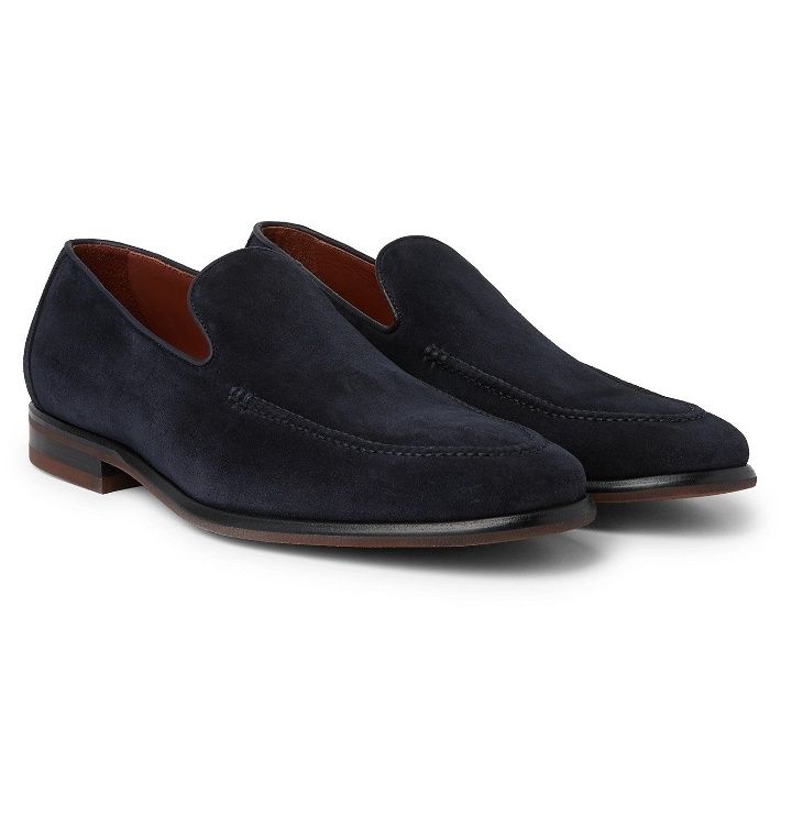 Photo: Loro Piana - City Suede Loafers - Blue
