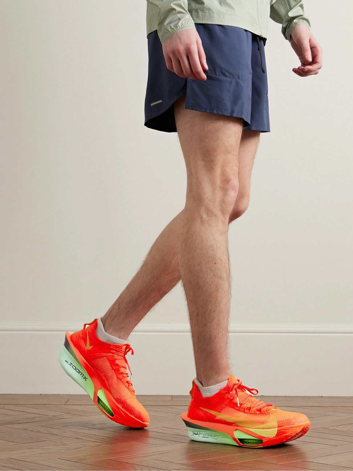 NIKE RUNNING - Alphafly 3 Road Racing Atomknit Sneakers - Red