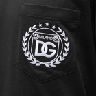 Dolce & Gabbana Men's Crest Pocket T-Shirt in Black