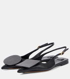 Jacquemus Les Slingbacks Duelo Plates leather flats