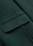 Vince Single-breasted Wool-blend Coat Green