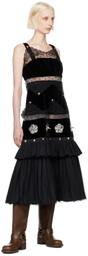 Chopova Lowena Black Combo Midi Dress