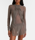 Rick Owens Boxing sheer tulle shorts