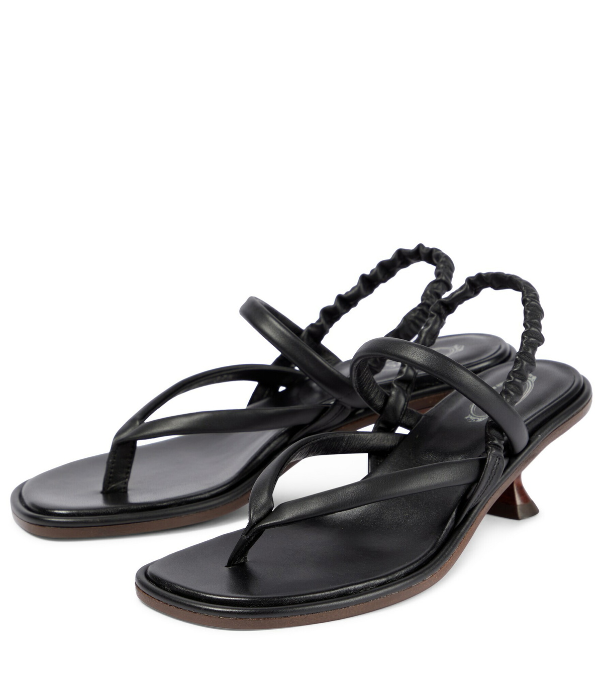 Tod's - Slingback leather thong sandals