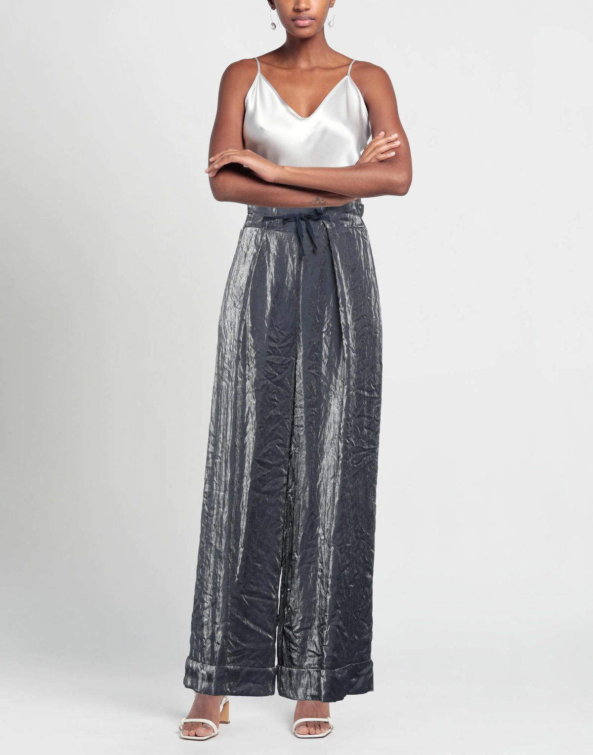 Alessia Santi Womens Pants in Navy