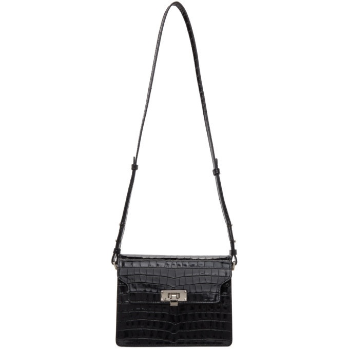 Marge Sherwood Brick Croc-Embossed Leather Shoulder Bag - ShopStyle