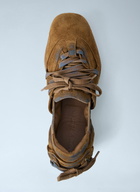 Acne Studios Lace-Up Suede Flats
