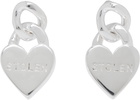 Stolen Girlfriends Club Silver Mini Love Chain Earrings