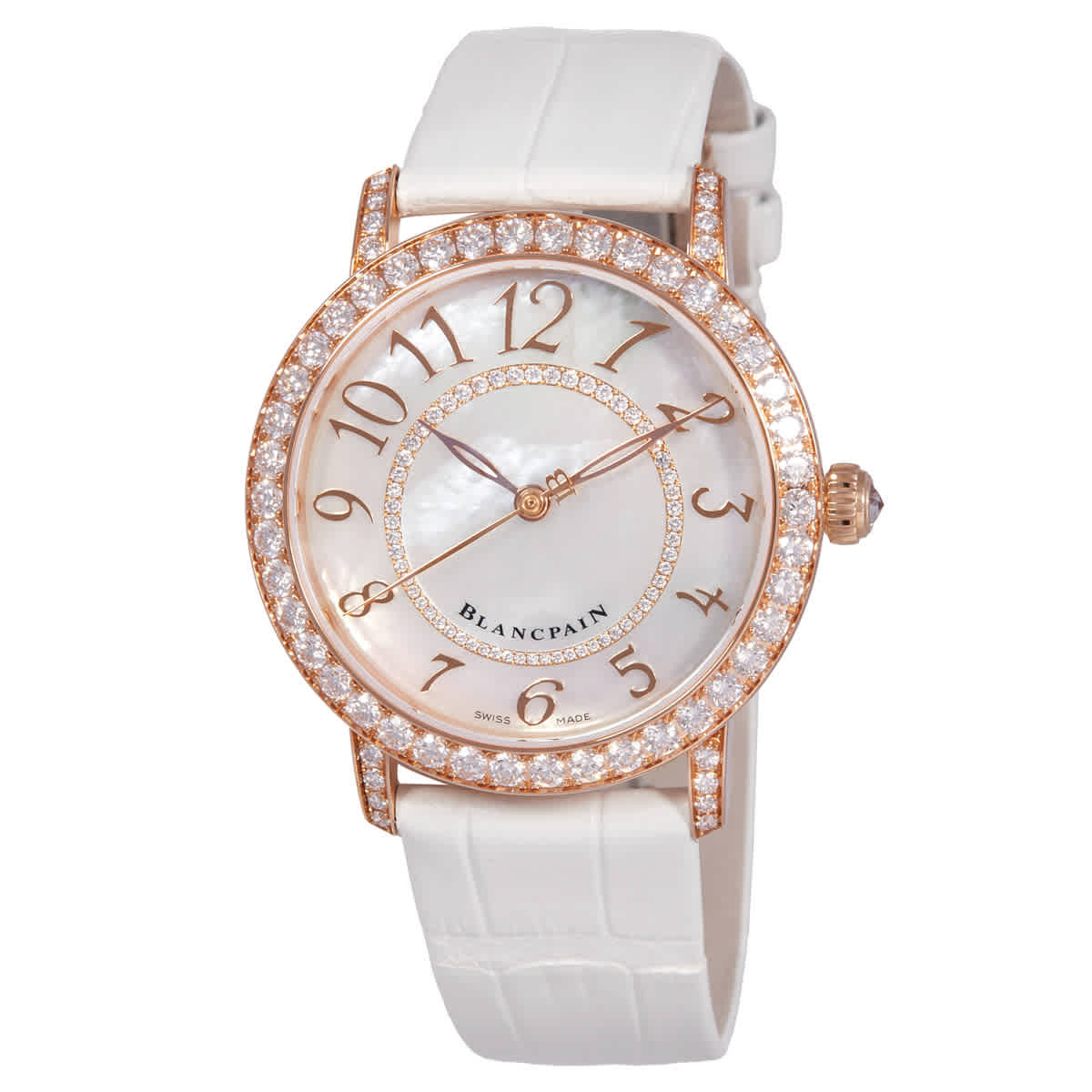 Blancpain Ladybird Automatic Diamond Ladies Watch 3660-2954-W55A
