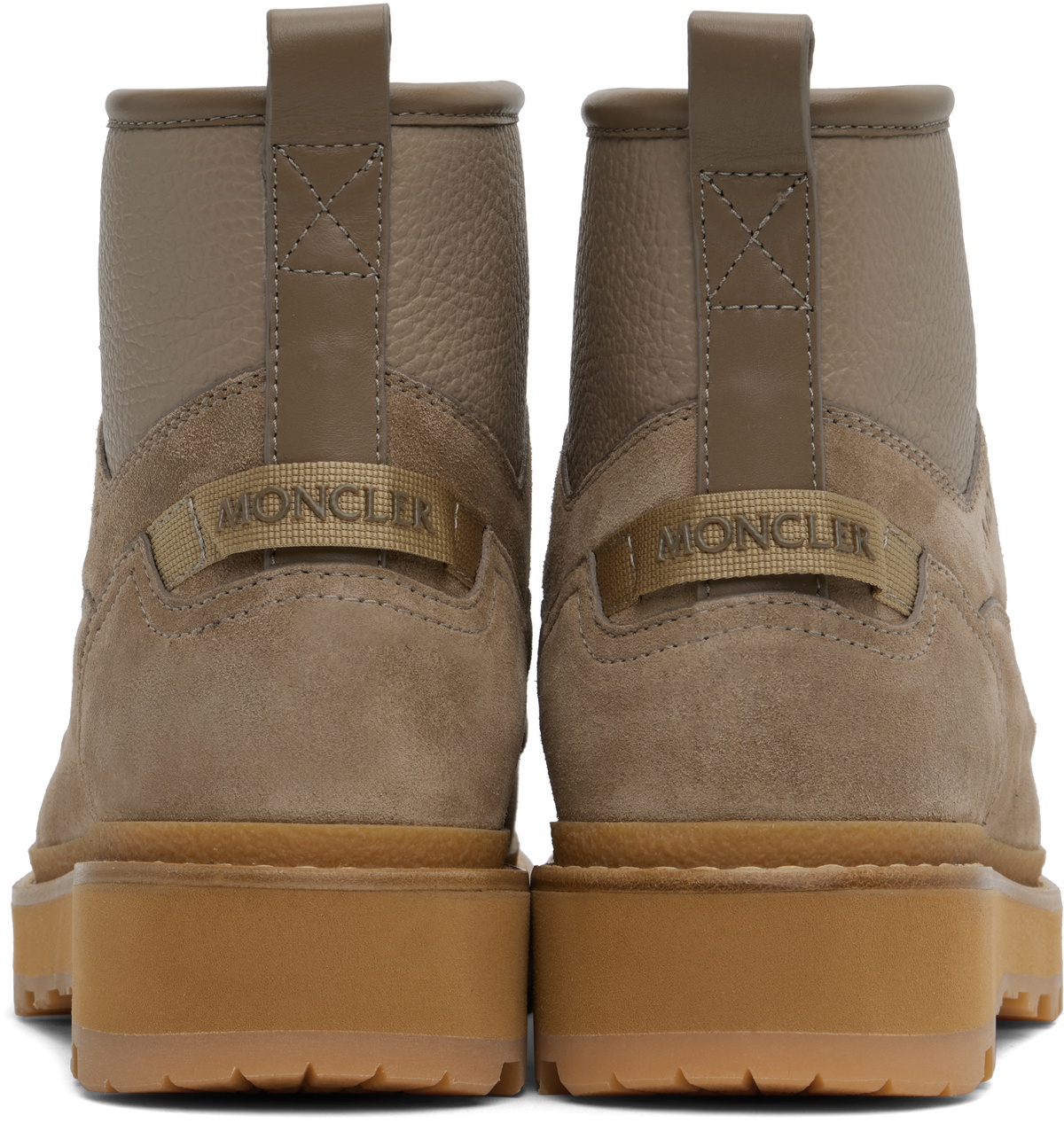 Moncler Taupe Peka Camp Hiking Boots Moncler