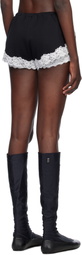 Yuhan Wang Black & White Lace Lined Shorts