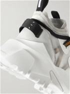 MCQ - Breathe BR-7 Orbyt Descender Leather-Trimmed Ripstop Sneakers - White