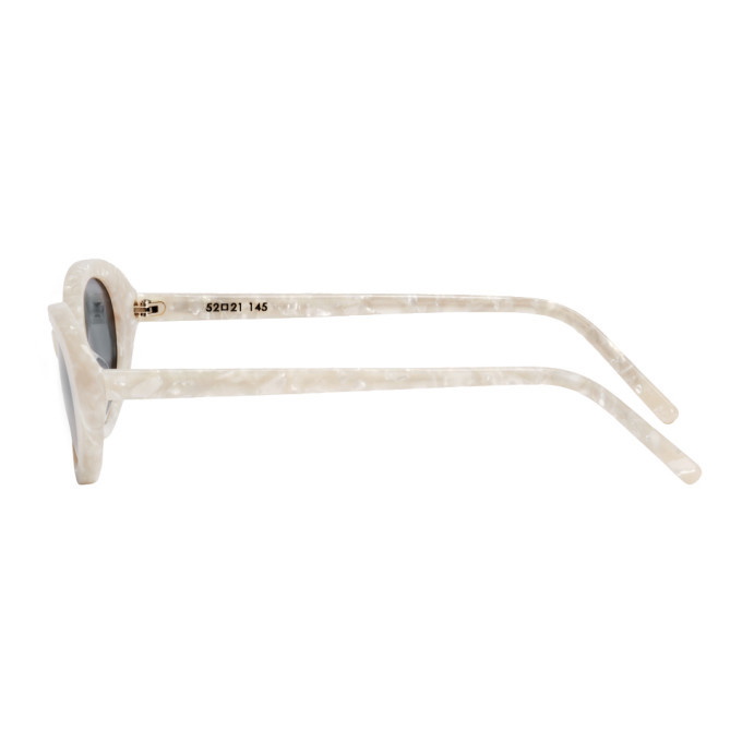 Roberi and Fraud White Betty Sunglasses