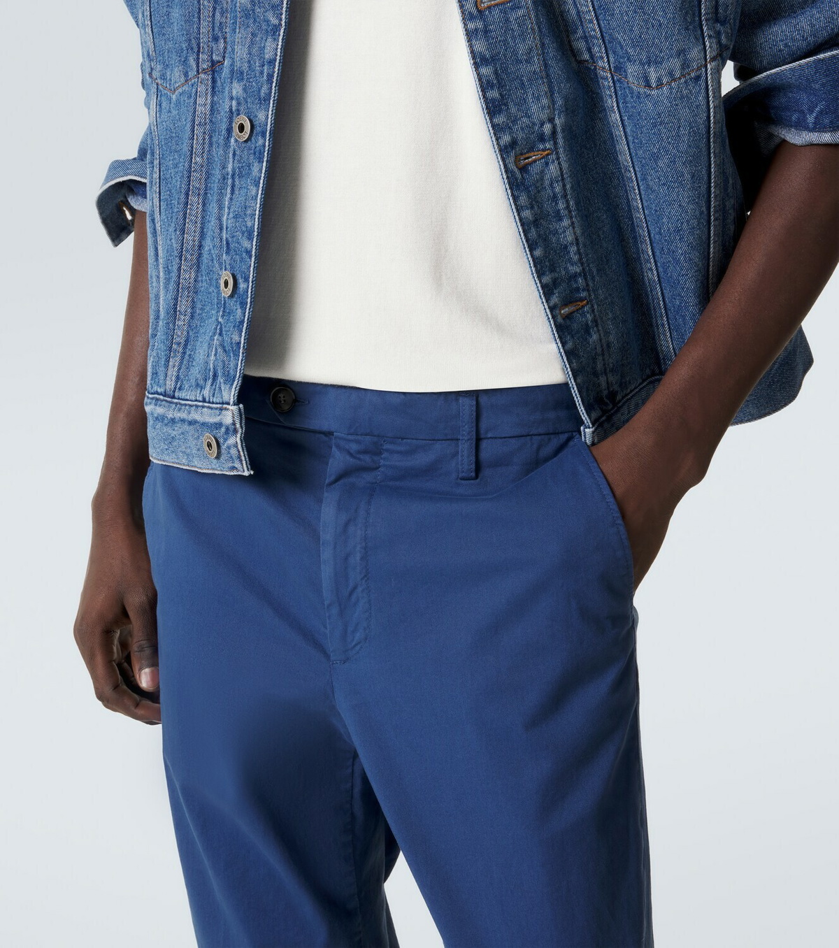 Canali Cotton straight chinos