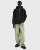 Maison Kitsune FOX HEAD ZIPPED OVERSIZE HOODIE White Mens Hoodies/Zipper
