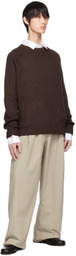Mark Kenly Domino Tan Studio Brown Kaleb Sweater