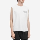 Over Over Men's Suopersonic Easy Sleevless T-Shirt in White Foil