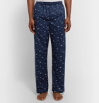 Derek Rose - Nelson 62 Printed Cotton Pyjama Set - Men - Storm blue