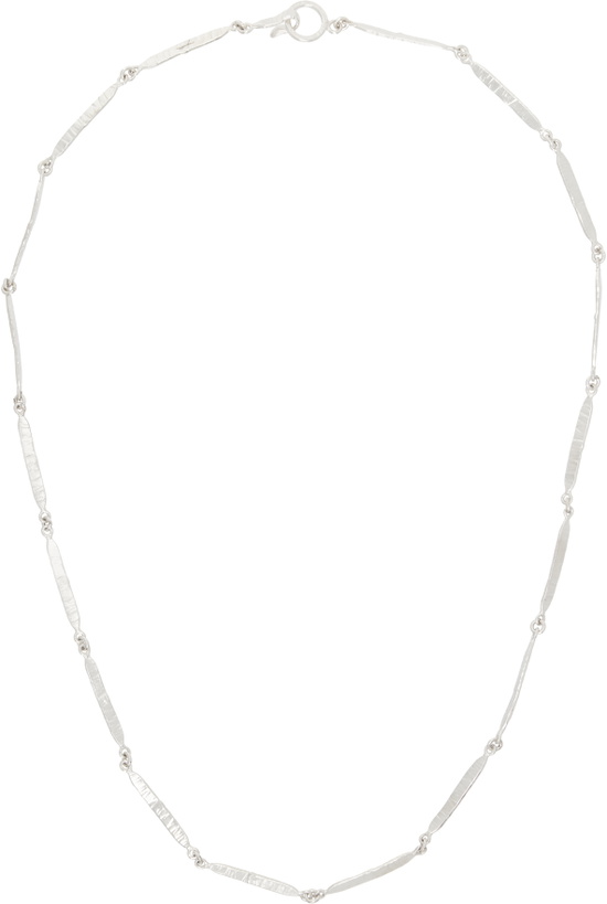 Photo: Youth Silver Bar Chain Necklace