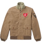 Human Made - Tankers Logo-Embroidered Printed Cotton-Twill Bomber Jacket - Neutral
