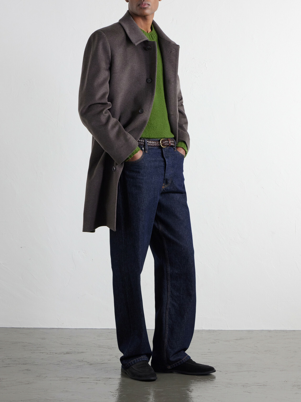 Paul Smith - Brushed Wool and Cashmere-Blend Felt Coat - Brown