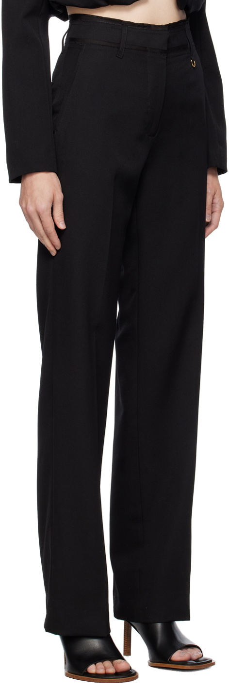 Jacquemus Black Le Chouchou 'Le Pantalon Ficelle' Trousers Jacquemus