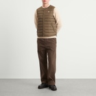 Danton Men's Inner Down Crewneck Vest in Olive
