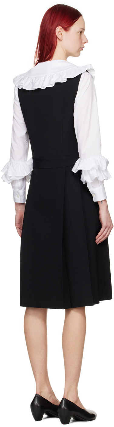 Comme des Garçons Girl Black Pleated Midi Dress